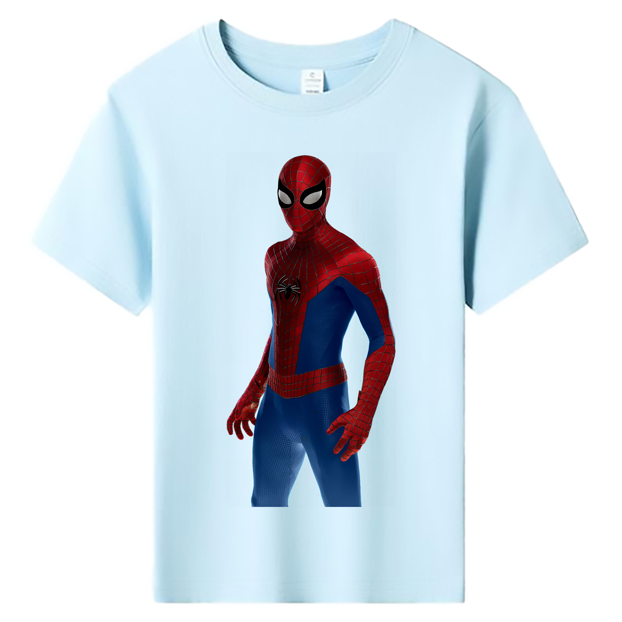 （画像用） Spider Man スパイダーマン 綿100％キッズTシャツ（フロントプリント）